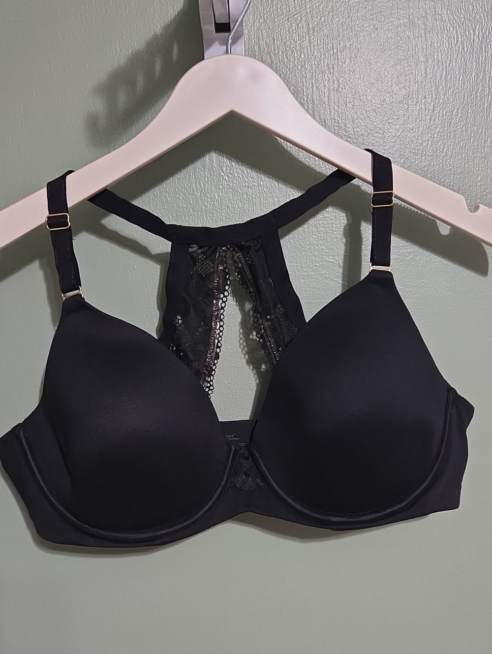 Soma Embracable Racerback Black Lace Bra